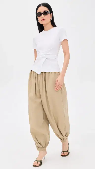 TANYA TAYLOR Kelsey Top White XL | Thumbnail 5