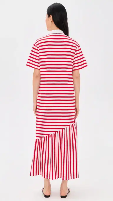 Never Fully Dressed Red Stripe Jersey Dress Red | Thumbnail 3 Never Fully Dressed Red Stripe Jersey Dress Red | Thumbnail 3
