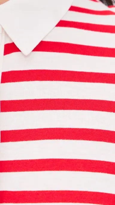 Never Fully Dressed Red Stripe Jersey Dress Red | Thumbnail 6 Never Fully Dressed Red Stripe Jersey Dress Red | Thumbnail 6