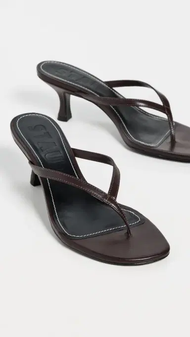 Staud Freja Kitten Heel Sandals Espresso 36 | Thumbnail 5 Staud Freja Kitten Heel Sandals Espresso 36 | Thumbnail 5