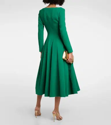 Emilia Wickstead Kylee crêpe midi dress | Thumbnail 3