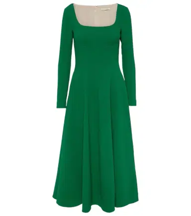 Emilia Wickstead Kylee crêpe midi dress | Thumbnail 1