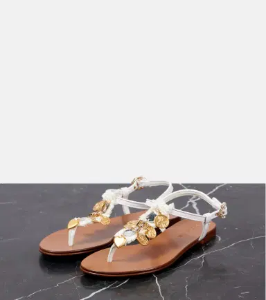 Dolce & Gabbana Embellished leather thong sandals | Thumbnail 2 Dolce & Gabbana Embellished leather thong sandals | Thumbnail 2