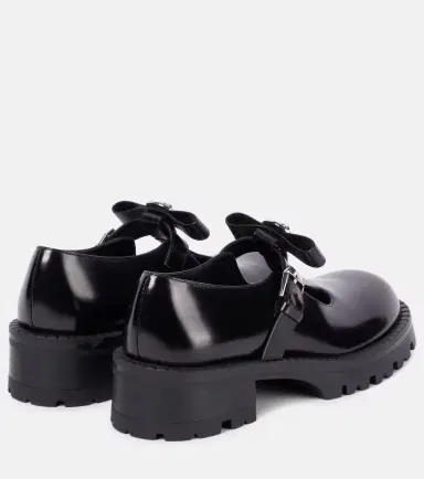 Versace Gianni Ribbon leather flats | Thumbnail 6