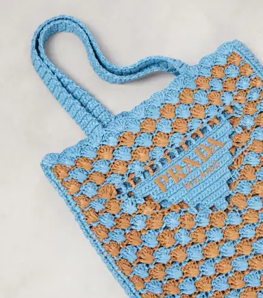 Prada Logo crochet shopper | Thumbnail 2
