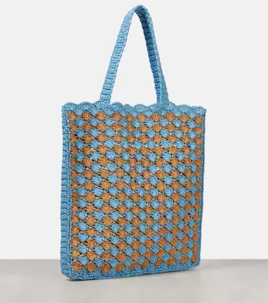Prada Logo crochet shopper | Thumbnail 3