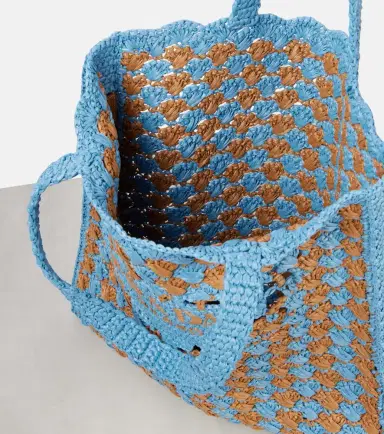 Prada Logo crochet shopper | Thumbnail 4