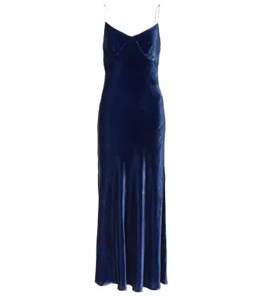 Asceno Alberta velvet slip dress | Thumbnail 1