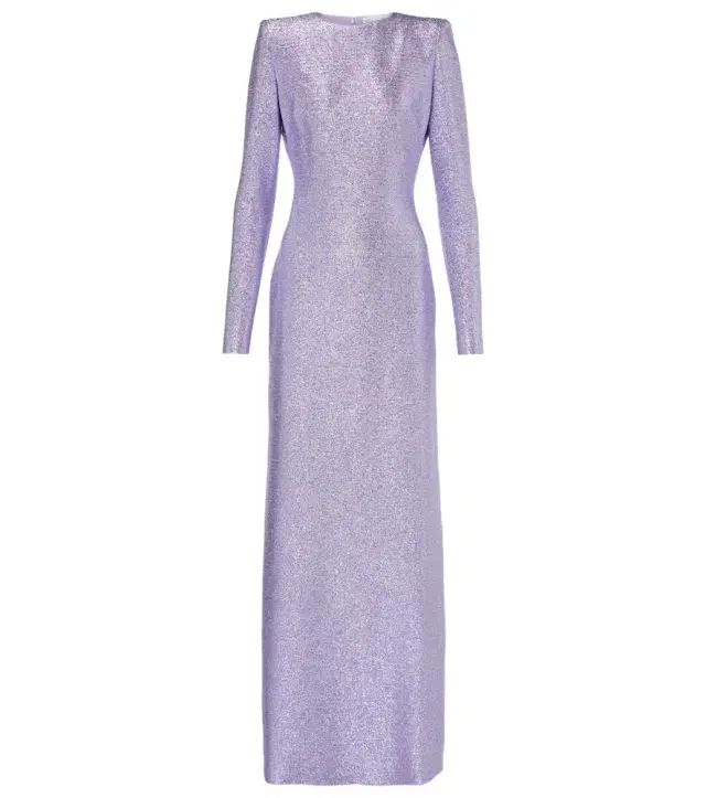 Oscar de la Renta Lamé gown