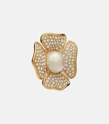 Valentino San Fin Swarovski-embellished earrings | Thumbnail 4