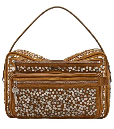 Acne Studios Camero Camera Large suede shoulder bag | Thumbnail 1 Acne Studios Camero Camera Large suede shoulder bag | Thumbnail 1