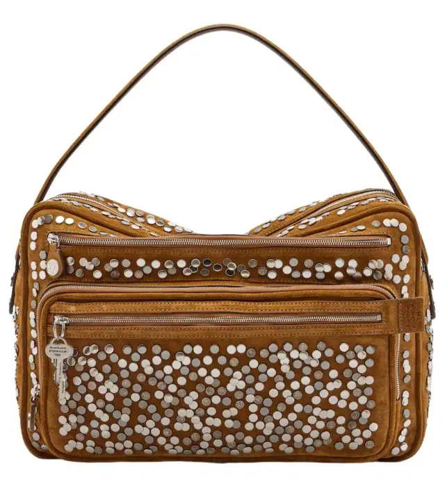 Acne Studios Camero Camera Large suede shoulder bag