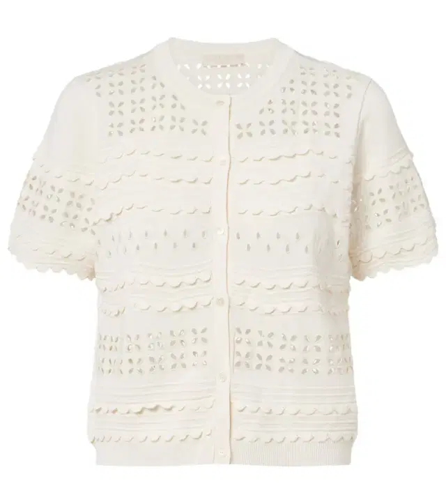 Abriana eyelet cardigan