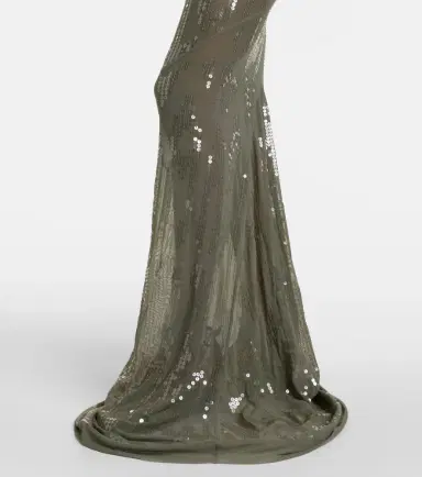 Rick Owens Sequined sheer tulle gown | Thumbnail 3