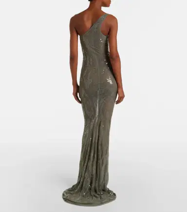 Rick Owens Sequined sheer tulle gown | Thumbnail 5
