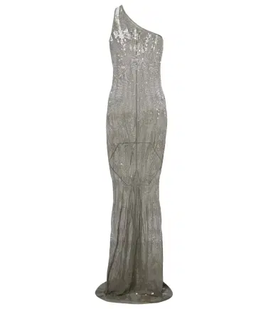 Rick Owens Sequined sheer tulle gown | Thumbnail 1