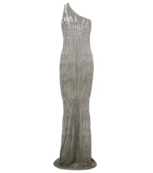 Rick Owens Sequined sheer tulle gown