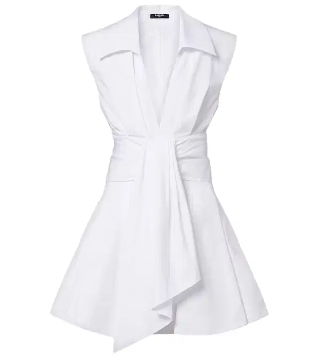 Cotton poplin shirt dress