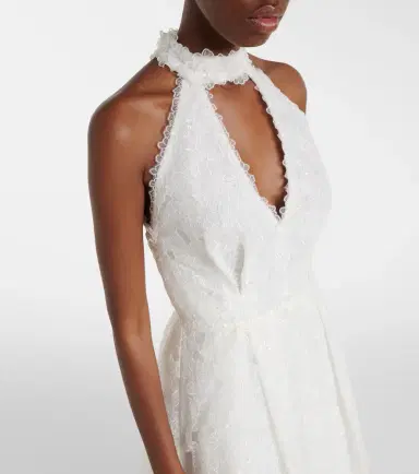 Costarellos Lavinia embroidered organza cocktail dress | Thumbnail 2