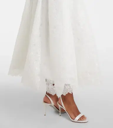 Costarellos Lavinia embroidered organza cocktail dress | Thumbnail 5