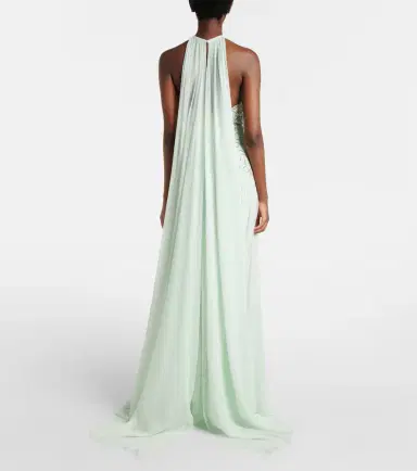 Elie Saab Sequined silk-blend gown | Thumbnail 2