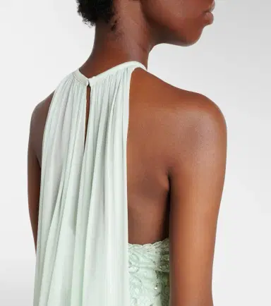 Elie Saab Sequined silk-blend gown | Thumbnail 3