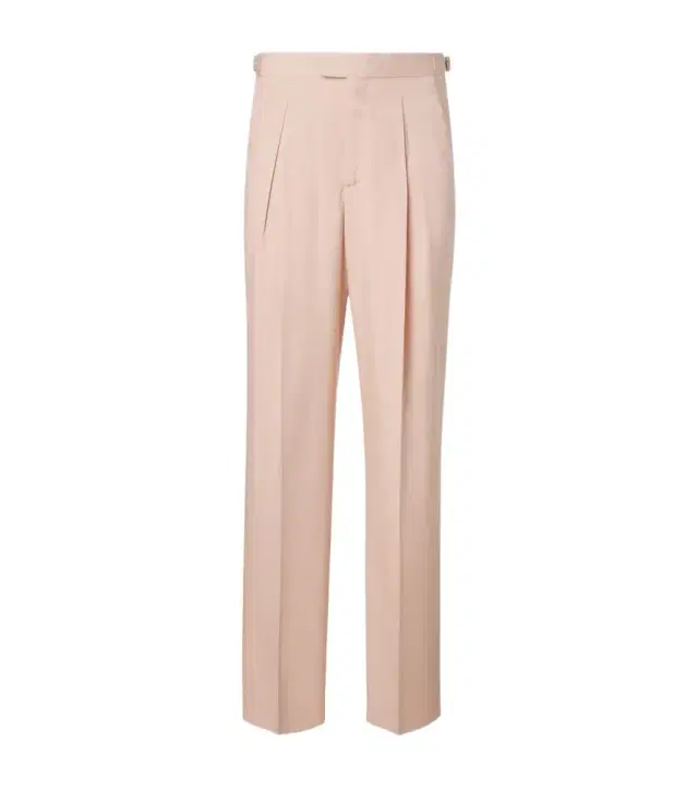 UMIT BENAN Johnny silk suit pants