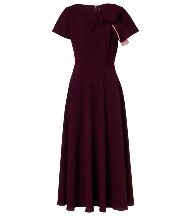 Roksanda Luna bow-detail crêpe midi dress