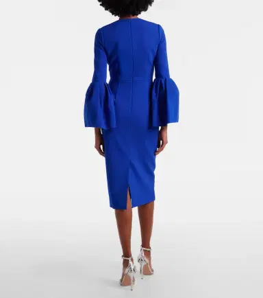 Roksanda Margot crêpe midi dress | Thumbnail 5 Roksanda Margot crêpe midi dress | Thumbnail 5