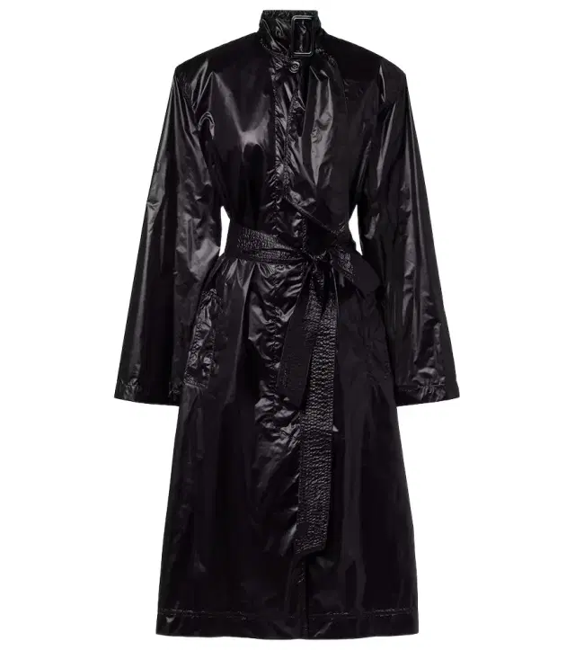 Belted trench coat