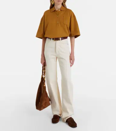 Saint Laurent Cassandre cotton polo shirt | Thumbnail 4 Saint Laurent Cassandre cotton polo shirt | Thumbnail 4