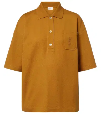 Saint Laurent Cassandre cotton polo shirt | Thumbnail 1 Saint Laurent Cassandre cotton polo shirt | Thumbnail 1