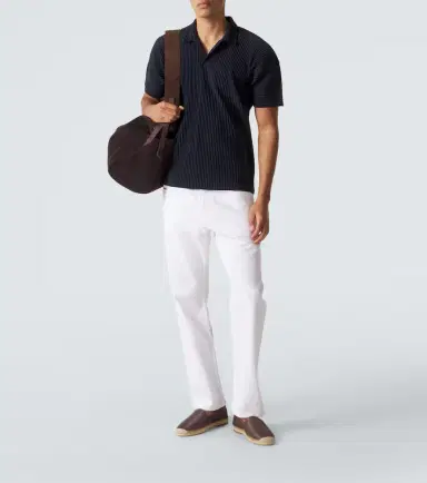 Homme Plissé Issey Miyake Homme Plissé Issey Miyake Basics pleated polo shirt | Thumbnail 3