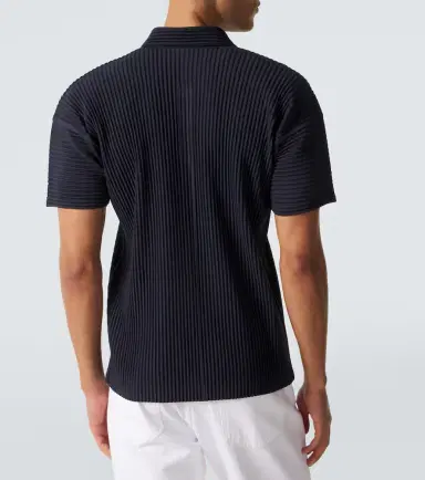 Homme Plissé Issey Miyake Homme Plissé Issey Miyake Basics pleated polo shirt | Thumbnail 5