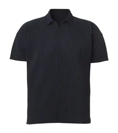 Homme Plissé Issey Miyake Homme Plissé Issey Miyake Basics pleated polo shirt | Thumbnail 1
