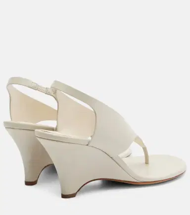 Le Monde Béryl Le Monde Béryl Langley leather wedge thong sandals | Thumbnail 4