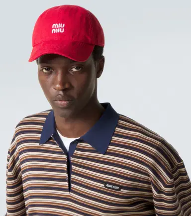 Miu Miu Logo denim baseball cap | Thumbnail 3