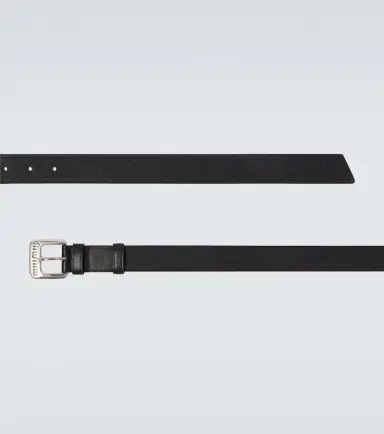 Miu Miu Logo leather belt | Thumbnail 2 Miu Miu Logo leather belt | Thumbnail 2