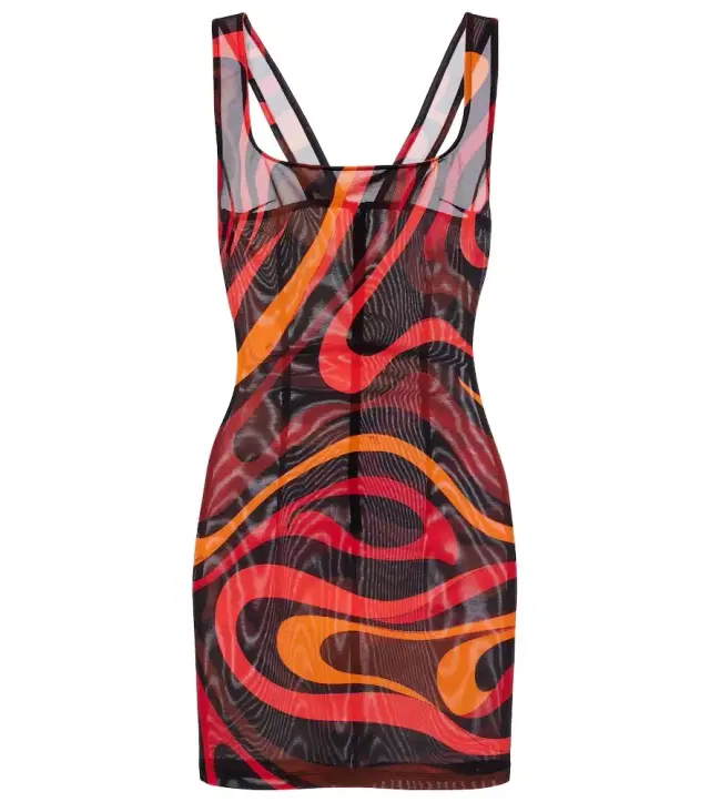 Marmo draped minidress