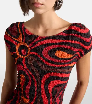 Pucci Marmo smocked minidress | Thumbnail 2