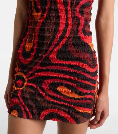 Pucci Marmo smocked minidress | Thumbnail 5