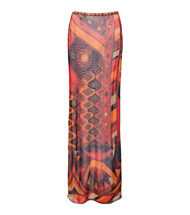 Pucci Vivara tulle maxi skirt