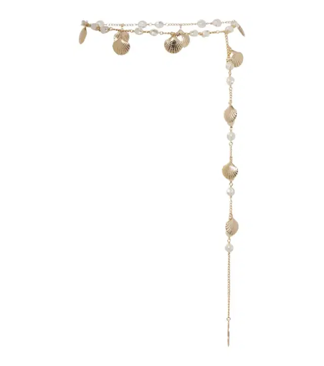 Oseree Oséree Shells embellished chain belt