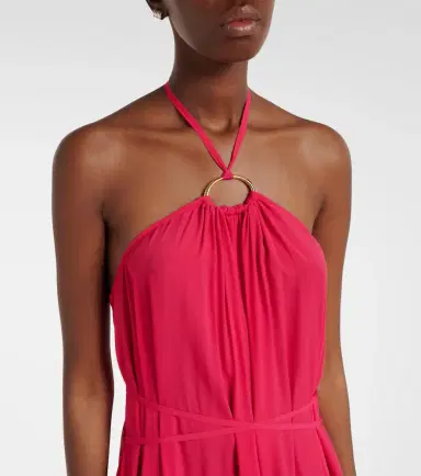 Joseph Zuzi halterneck crêpe maxi dress | Thumbnail 5