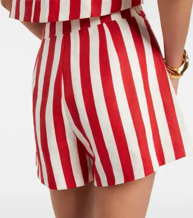 Posse Perri striped linen shorts | Thumbnail 5