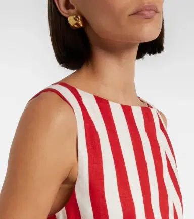 Posse Pamela belted striped linen vest | Thumbnail 2 Posse Pamela belted striped linen vest | Thumbnail 2