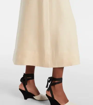 Posse Pamela halterneck linen midi dress | Thumbnail 6
