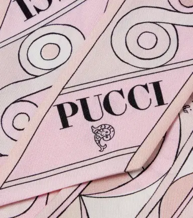 Pucci Iride and Rombi silk twill scarf | Thumbnail 2