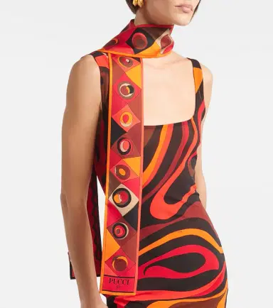Pucci Manuba silk twill scarf | Thumbnail 5