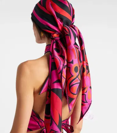 Pucci Iride silk twill scarf | Thumbnail 4